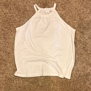 Lands' End Classic White Tank Top